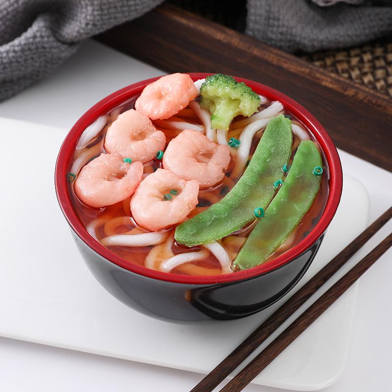 Creative Udon Noodle Bowl Ramen Piggy Bank for Film and Photography Props