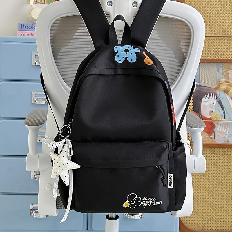 Schoolbag schoolbag girls ins wind niche backpack simple junior high school high school students elementary school students versatile backpack