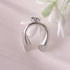 European-American Trendy U-Shaped Zirconia Pendant Horseshoe Necklace