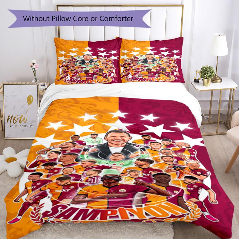 Set Biancheria da Letto Galatasaray Traspirante Copripiumino con Federe Biancheria da Letto Decorativa per Camera da Letto Decorazione della Casa Regalo di Compleanno
