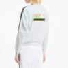 Puma Global Resonance Series Zip Knit Stand Collar Loose Jacket Women Jacket White 599061-02