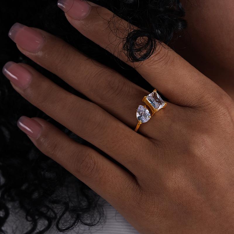 

Регулируемое разомкнутое кольцо из титановой стали – стильное, прочное и универсальное для женщин Size 7