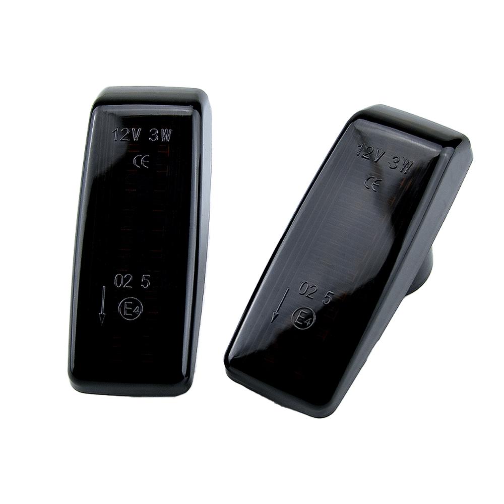 

For Benz C E S SL CLASS W201 190 W202 W124 W140 R129 Dynamic LED Sequential Light Turn Signal Repeater Side Marker Lamp димчастий чорний колір