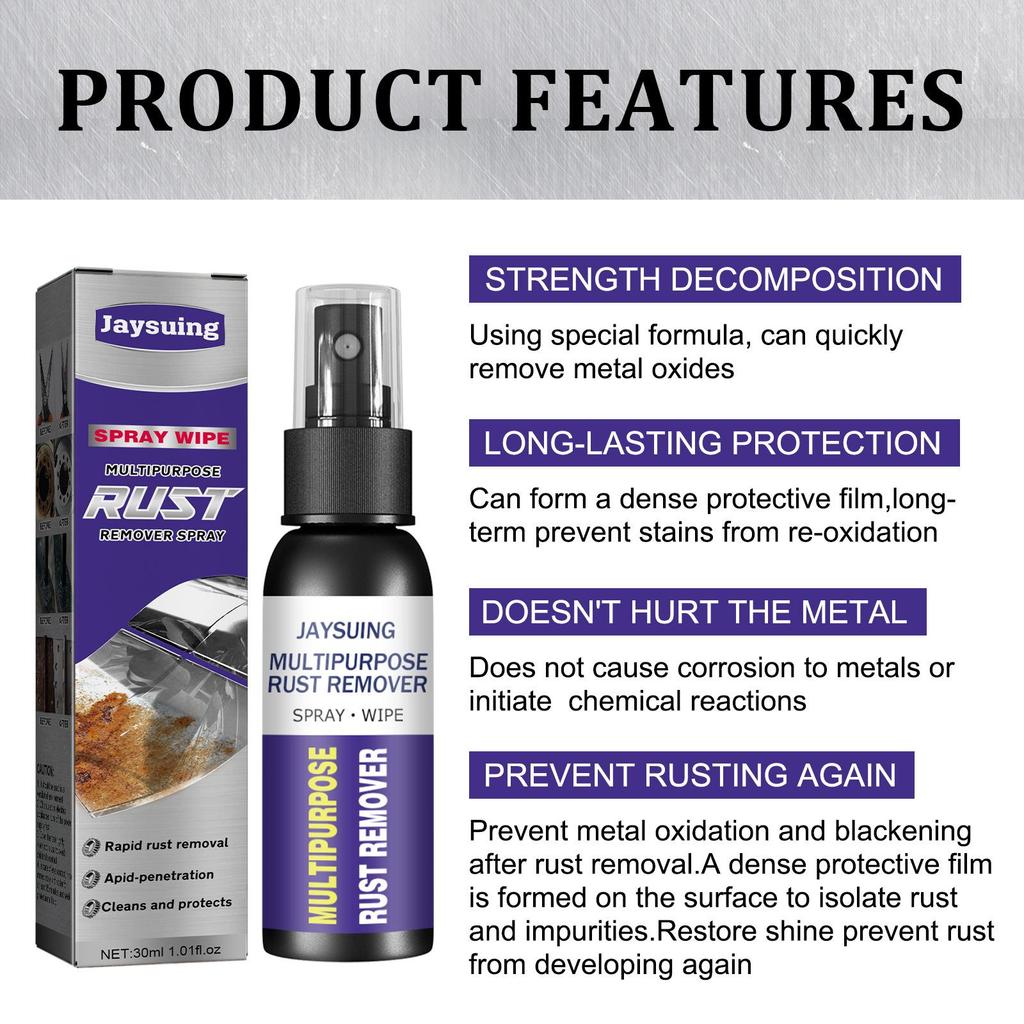 30/50ml Super Rostentferner Spray Metalloberfläche Chromlack Auto Eisenreinigung Effizienter Rostumwandler