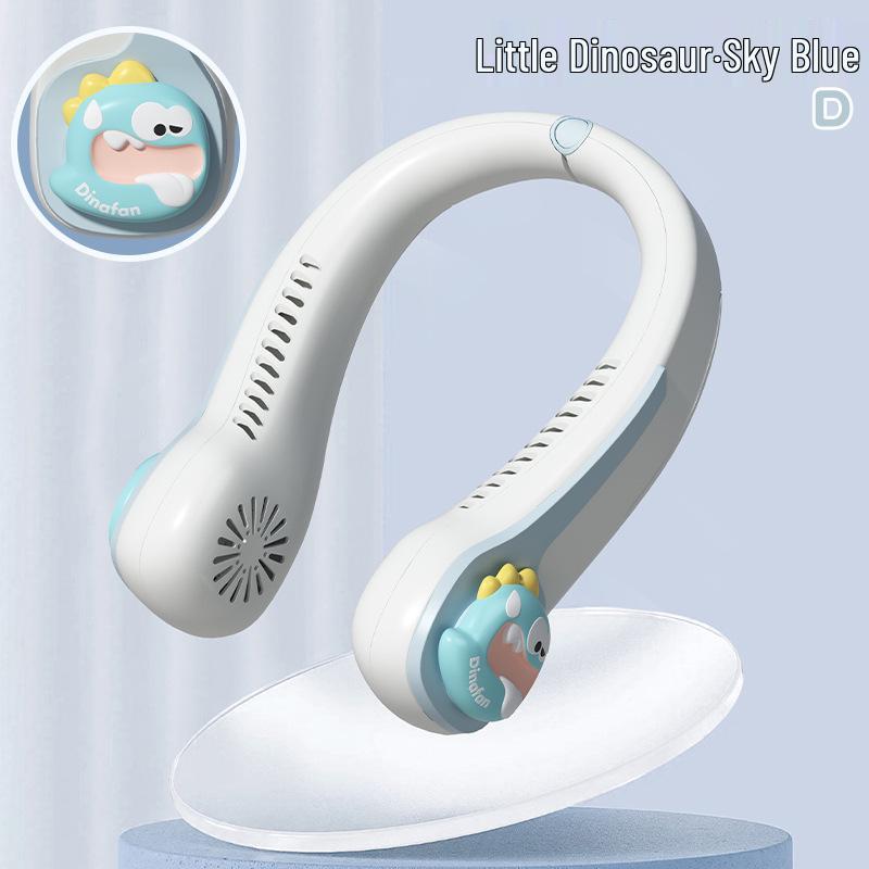 

2026 Trendy Bladeless Neck Fan - Cute, Rechargeable, Up & Down Wind for Girls As shown