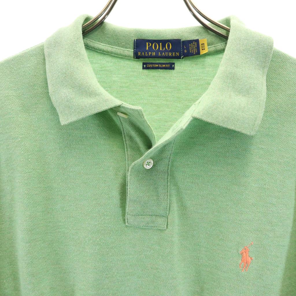 Polo Ralph Lauren Short Sleeve Custom Slim Fit Polo Shirt L Fawn Men's Used