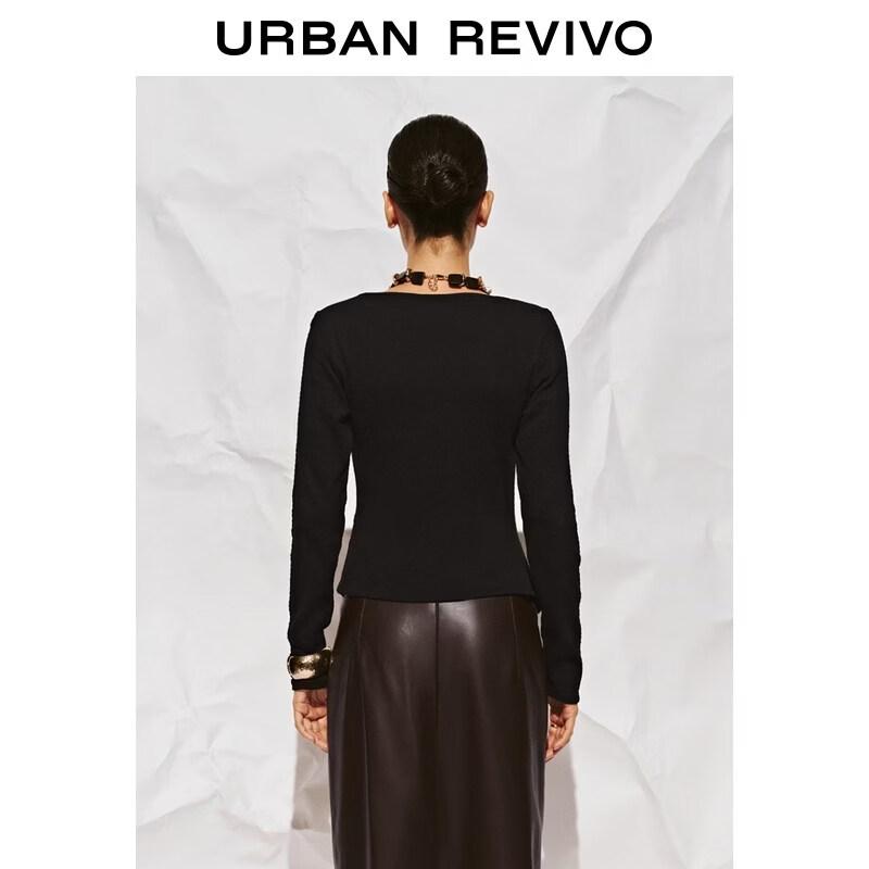 UR2026 Women's Textured Twisted Slim T-Shirt