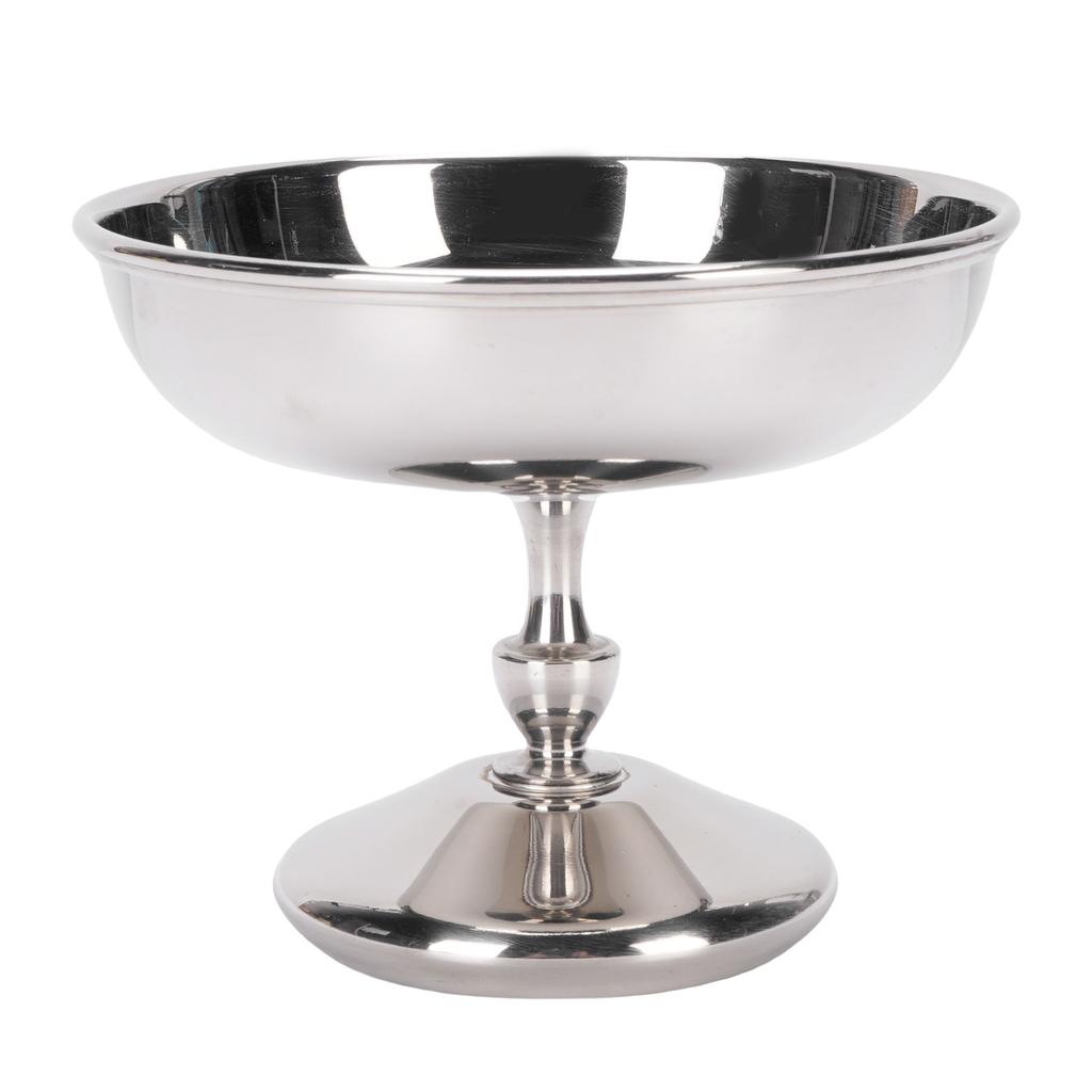 Dezertní pohár Pohár na zmrzlinu Nerezová servírovací dezertní miska Kulatý pohár na svačinu a cukroví se stopkou na salát Ovoce Puding Jogurt Párty