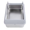 Stainless Steel Cat Litter Box Sturdy Easy To Clean Anti Splashing High Sided Metal Kitty Litter Tray with Scoop for