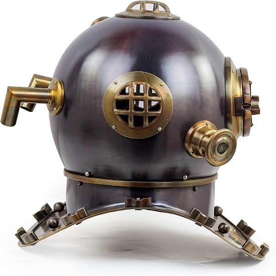 Nautisk hjelm Maritime skipets dekorative hjelm Antikk Scutter