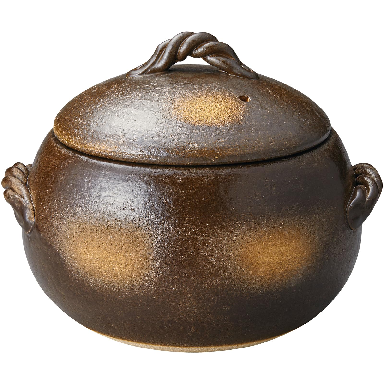 

Рисоварка Банко-яки, емкость 5 чашек, глазурованная, круглая форма, диаметр 21 см, можно использовать в микроволновой печи и посудомоечной машине, термостойкая керамика, производство Япония, Товар