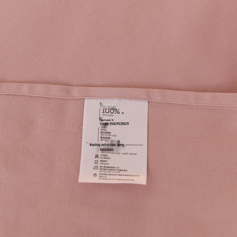 Class A 100% Xinjiang Cotton Brushed Pure Cotton Bed Sheet for Double XL Beds, All-Season, Household.