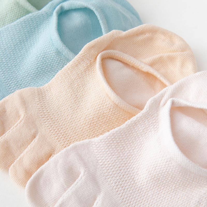 Five Finger Socks Summer Thin Breathable Hollow Solid Color Cute Japanese Invisible Boat Socks Split Toe Female Socks
