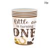 10Guests Cowboy Disposable Tableware Little Cowboy First One Plates Cups Baby Boys Happy 1st West Cowboy Birthday Party Decor