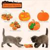 Halloween Cat Toys Large Cute Pumpkin Ghost Face Interactivity Plush Dog Toys Soft Durable Teething Cleaning Teeth Pet Supplies