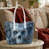 Gothic Skull Print Fashion Casual Tote Bag Daily Use Shoulder Bag