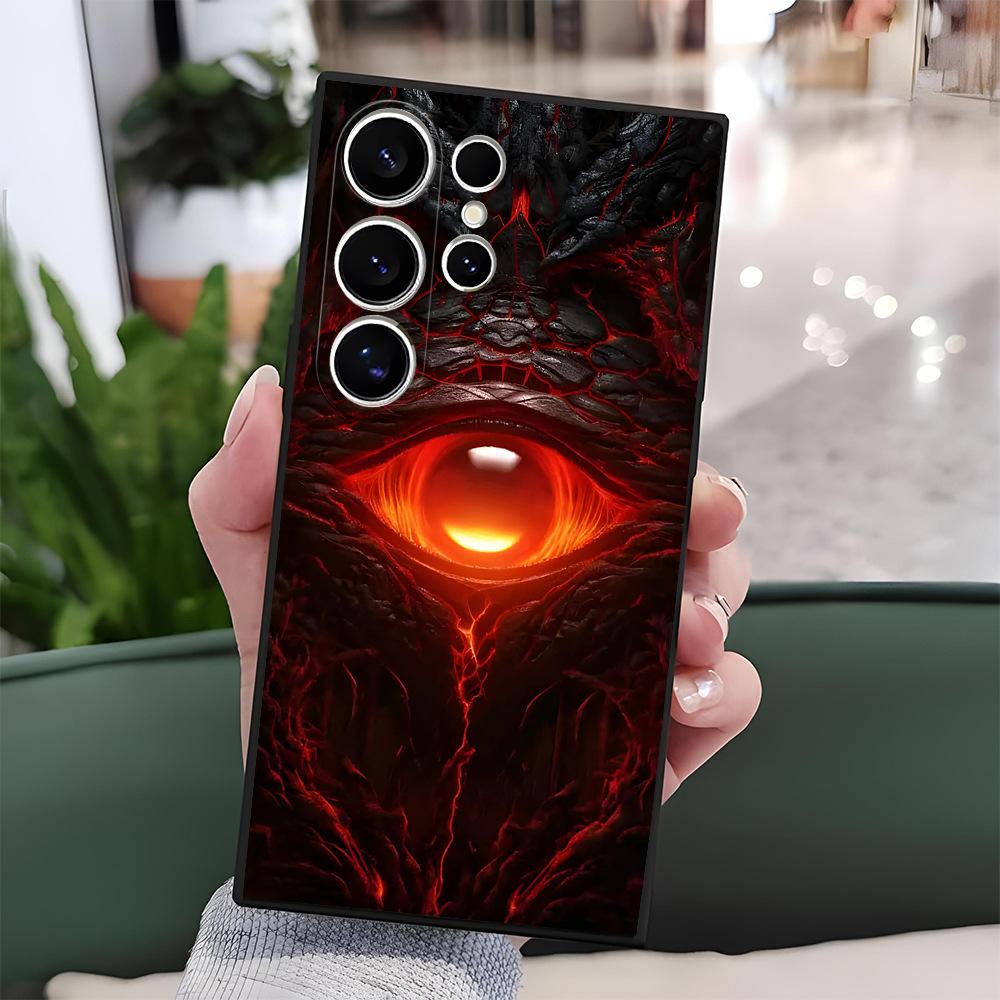Amazon Explosive Red Eye Cthulhu Samsung S24FE Silicone Phone Case Demon's Eye S26 Case