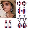 1 Pair Independence Day Earrings American Fourth of July  Clay Stud Patriotic Fashion Earrings Jewelry for Girls