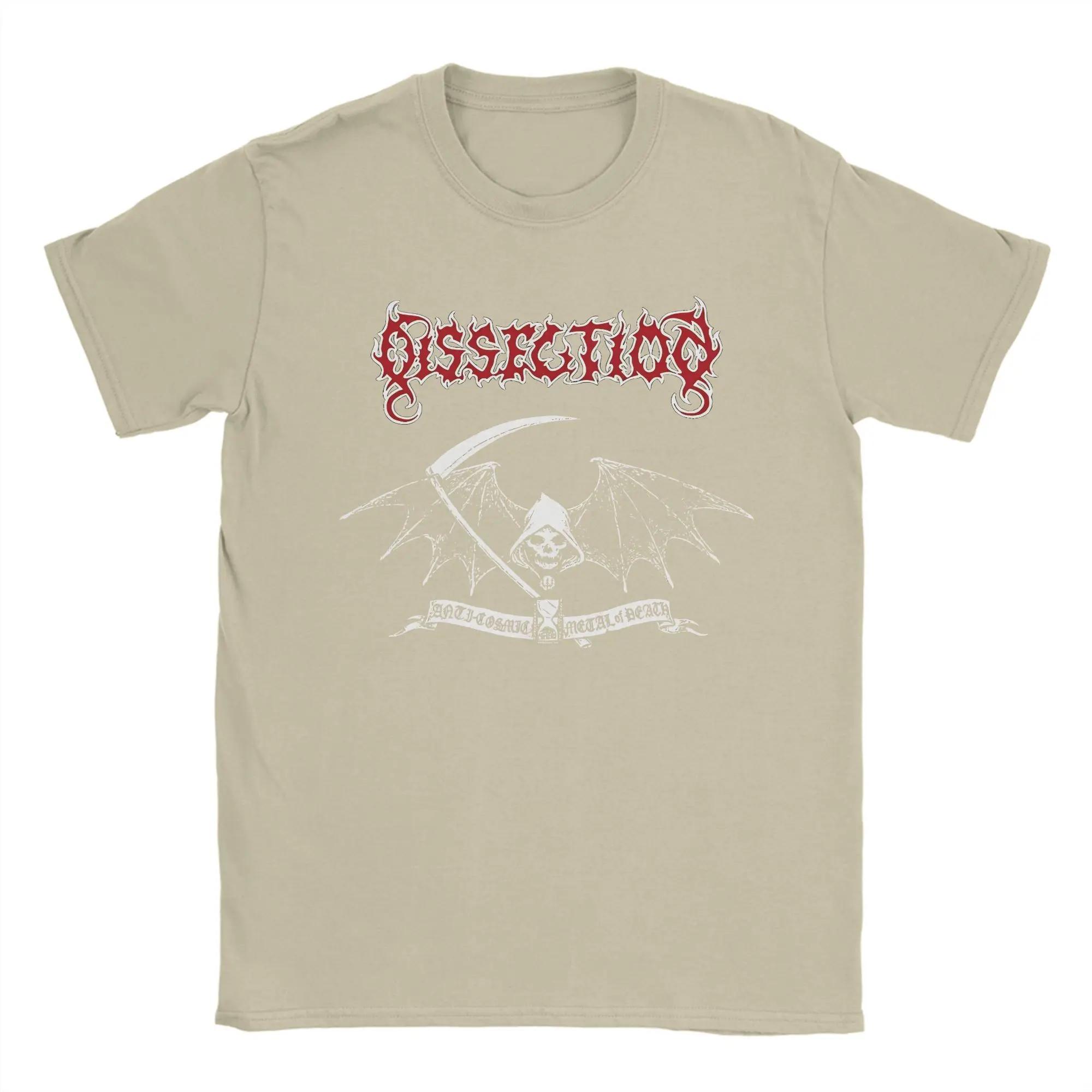 Men s Dissection Nodveidt Anti Cosmic Metal Death Sweden Swedish T Shirt Band Pure Cotton Tops Short Sleeve O Neck Tees Gift 4XL