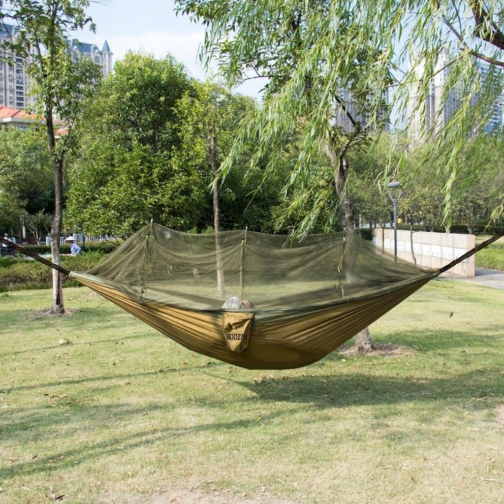 Hammock with mosquito net, deckchair, tourist bed, survival double gadgets
