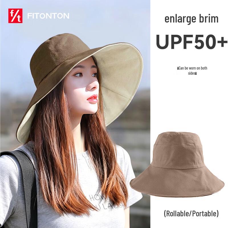 FitonTon Women s Large Brim Sun Hat M (56-58cm)