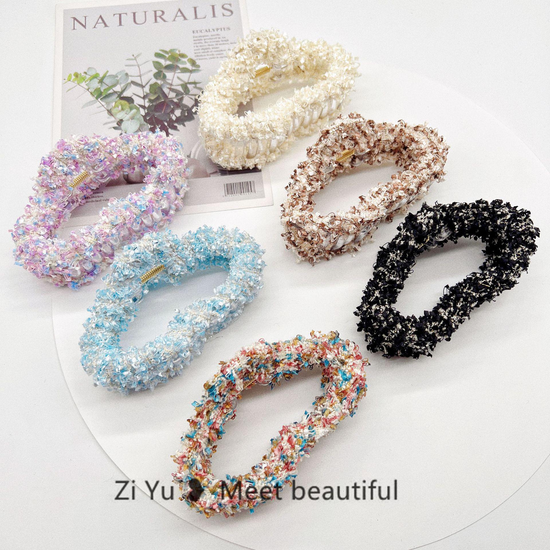 

Colorful Korean Style Ribbon Wool Hair Clip - Autumn/Winter Collection