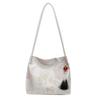 Embroidery Shoulder  Bag Women's Underarm Bag Commuter Tote Bag