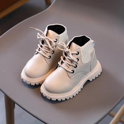 Kinderschuhe Stiefel für Mädchen Einfarbig Herbst Winter Jungen Schneestiefel Mode Runde Zehen Kinder Casual Ankle Boot Schule Vielseitig