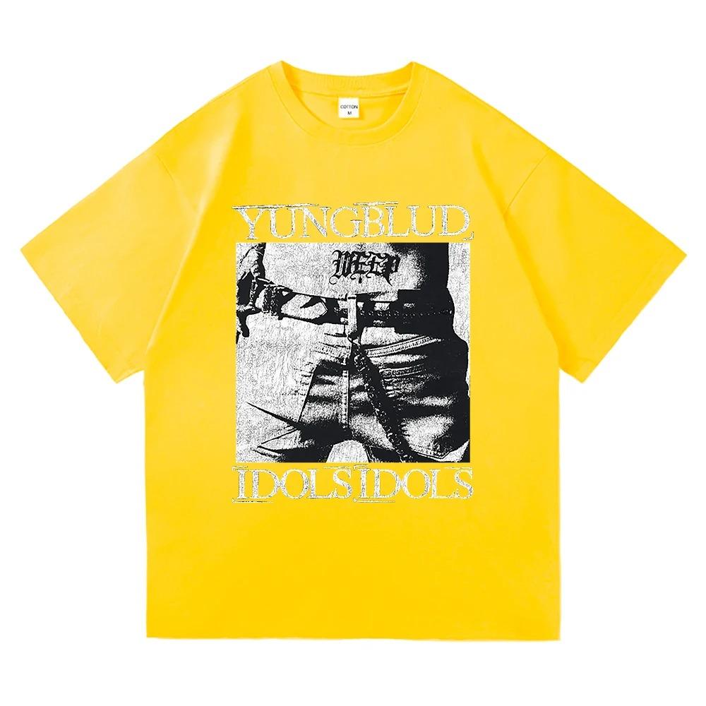Yungblud Idols World Tour 2026 T Shirt New Fashion MenWomen Hip Hop Aesthetic Wings Tshirt High Quality Cool Cotton Tees Shirts
