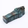 Egyptian Statue Resin Craft Aquarium Decoration Accessories, Ancient Egyptian Mummy Figurine With Coffin Creative Ornament For Fish Tank Decor