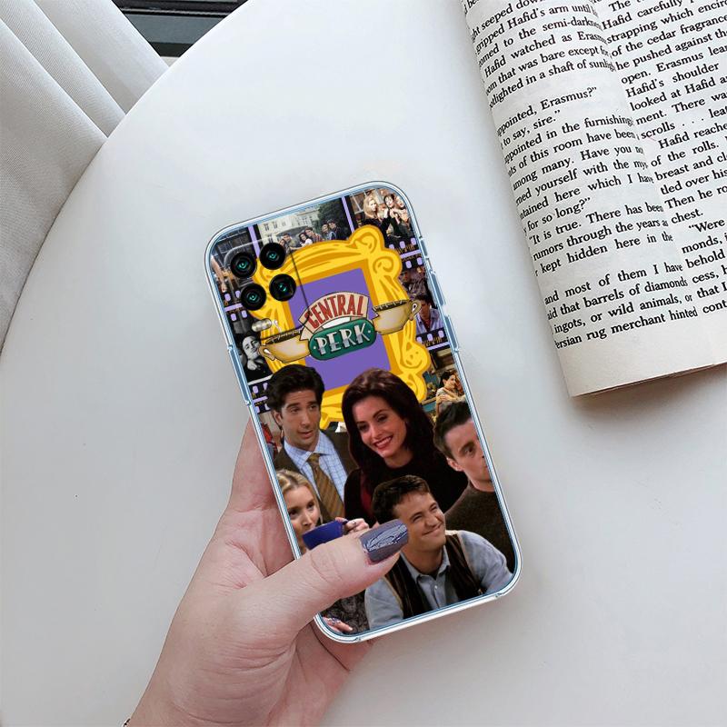 RP29 F-friends Transparent Phone Case for Motorola Moto G7 G8 G9 G84 G85 G73 G24 G15 Z2 Play Power Plus