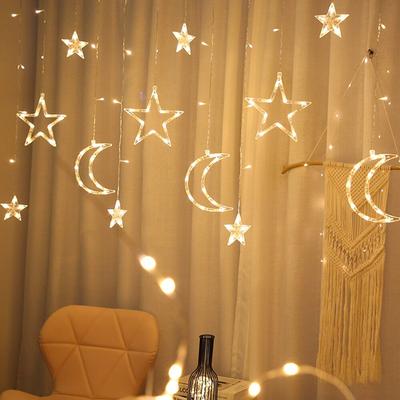 New Year Christmas Decorations for Home Star Curtain Lights Christmas Ornaments Christmas Tree Decorations Merry Christmas Gift