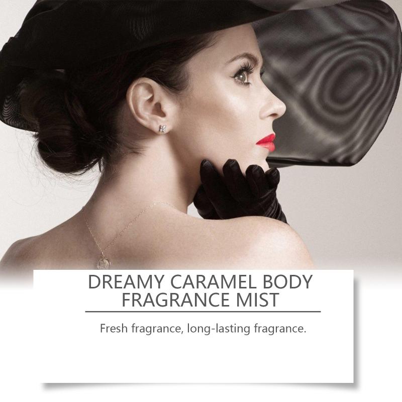 Caramel Perfume Spray for Women Lasting Sweet Fragrance Soft Caramel Scent Light Body Mist Everyday Office Use