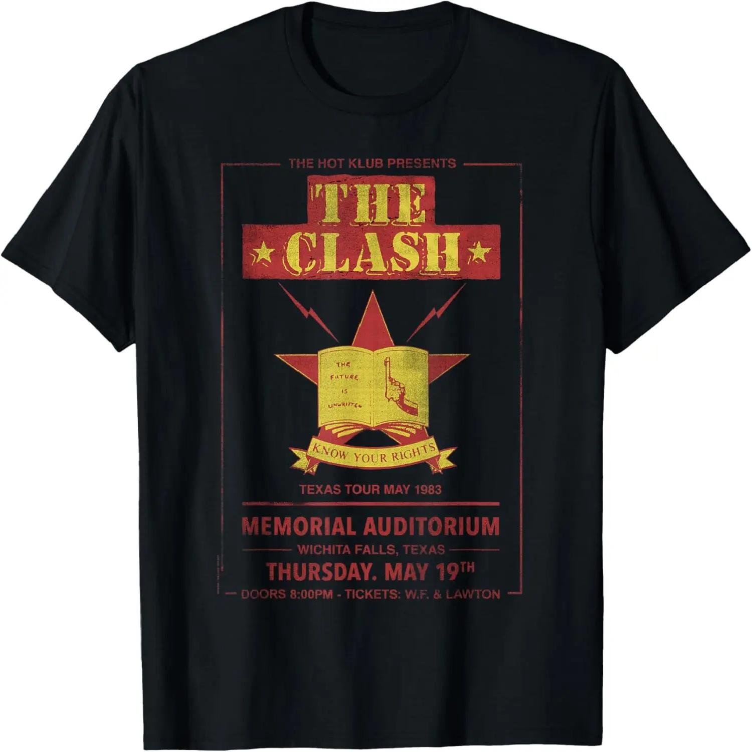The Clash - Texas Tour 83  Wichita Falls T-Shirt S чёрный