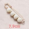 Four Plum Pearl Gold Pin 7.9cm