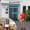 Wifi Surveillance Camera 4K 8MP Dual Lens Wireless Outdoor Security PTZ IP Cameras AI Human Detect CCTV Camera 4X Digital Zoom
