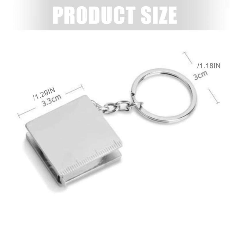 Compacts 130cm Keychain Tape Measure Strong Metal Construction Accurate Scale Measuring Tape For Construction Daily Use