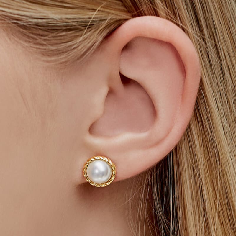 

TOU [Silver925] NC001 Twist Pearl Earrings Gold