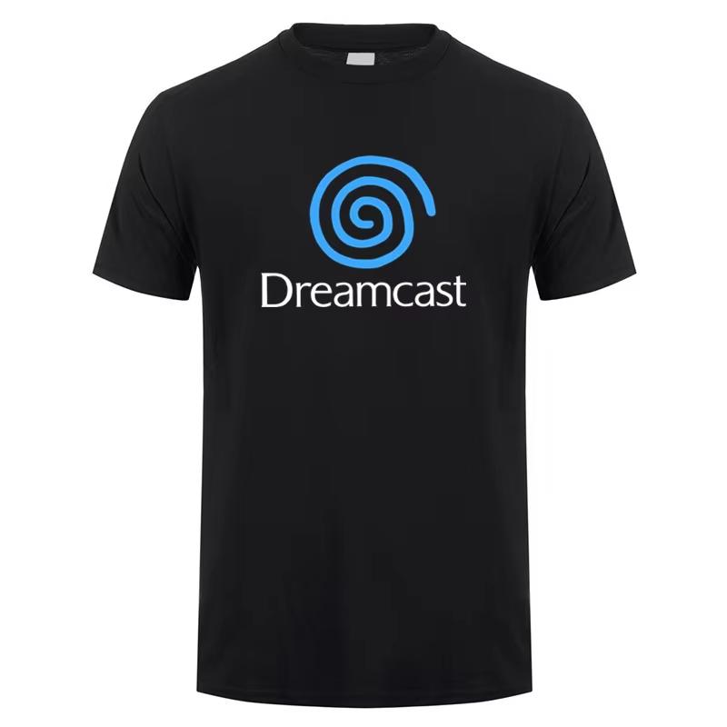 

Футболка Dreamcast Tribute с синим вихрем Летняя Хлопковая с коротким рукавом Футболки Dreamcast Подарок Женские Топы Футболка 4XL