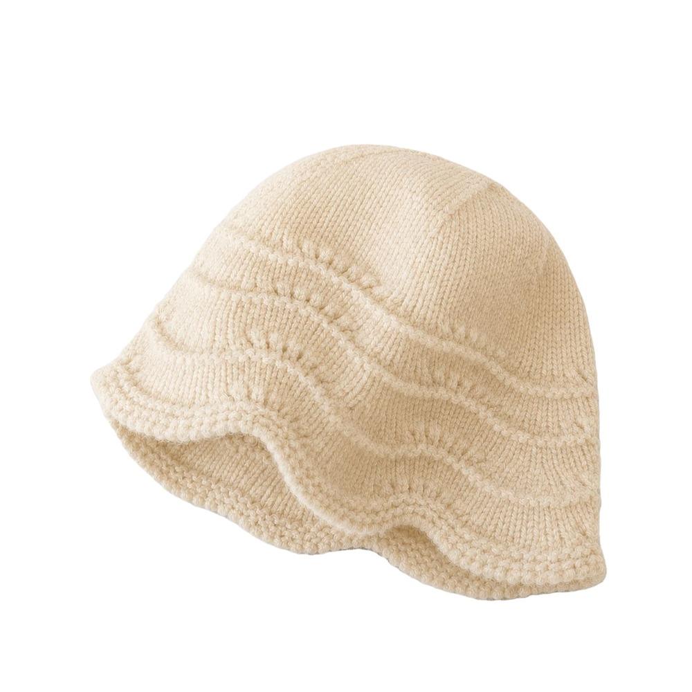 Hollow Out Knitted Bucket Hat Knitted Fisherman Hat Gifts Knit Hat Daily Wear