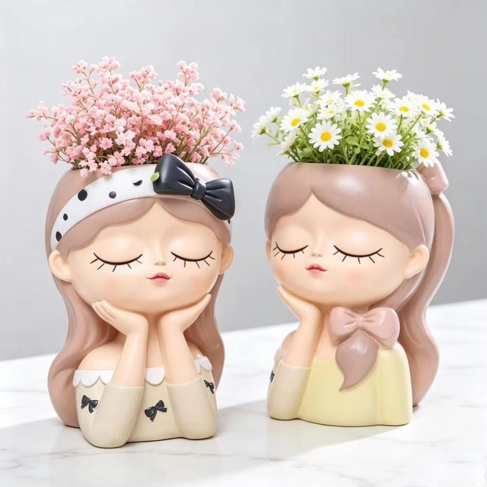 Cartoon Fairy Flowerpot Nordic Style Bonsai Vase Creative Decorative Planter Kitchen