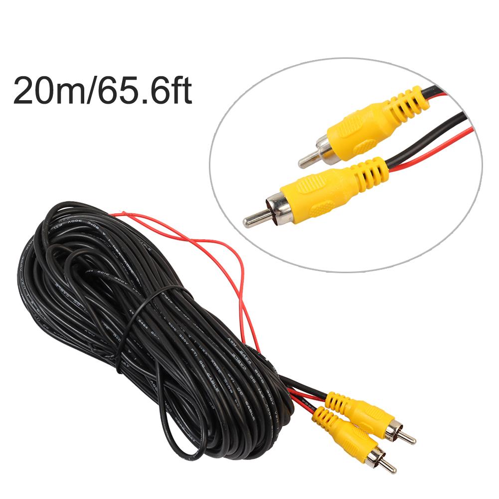 10/12/15m RCA Video Cable Car Reverse Rear View Parking Camera Video Cable with Detection Wire Audio Converter Cable
