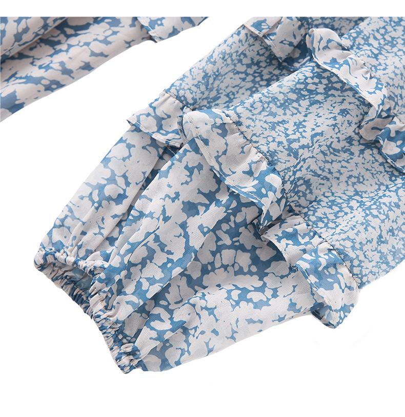 High-Quality French Waist-Slimming Double Crepe Chiffon Dress for Women - Summer Style