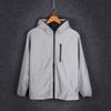 Hooded Fluorescent Men Windbreaker Casual Reflective Hip Hop Jacket Coat Male Clothing