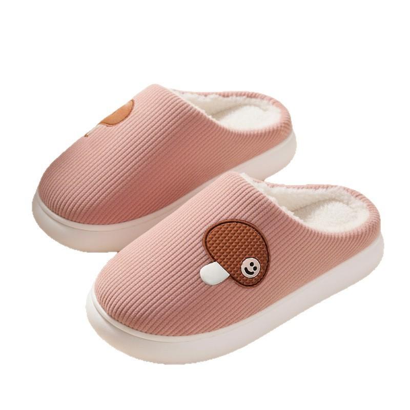 2025 new plush cotton slippers autumn and winter indoor home warmth velvet cotton shoes