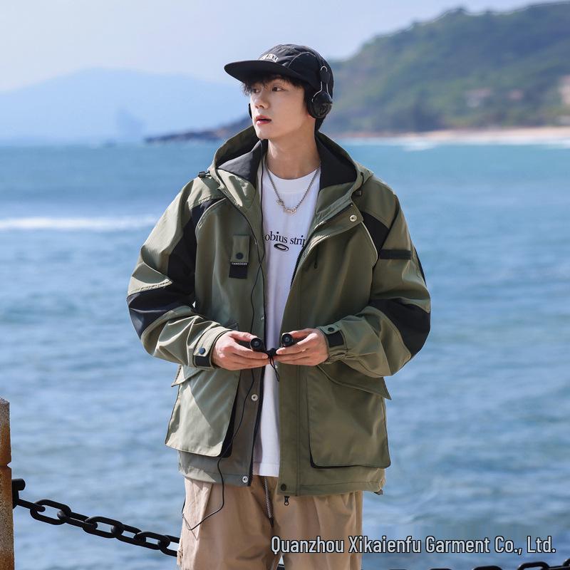 

Унисекс Ветрозащитная и Теплая Куртка-Ветровка для Активного Отдыха на Осень и Зиму XXL