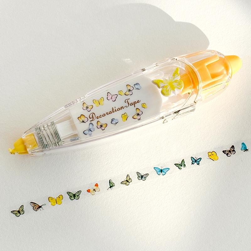 

1 шт рулонная декоративная лента 6 мм * 4 м кружевной цветок мультяшный узор коррекция маскировочные наклейки