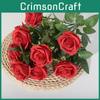 Of Bouquet Single Nine Head Roses Artificial Flowers Wedding And Home Decor