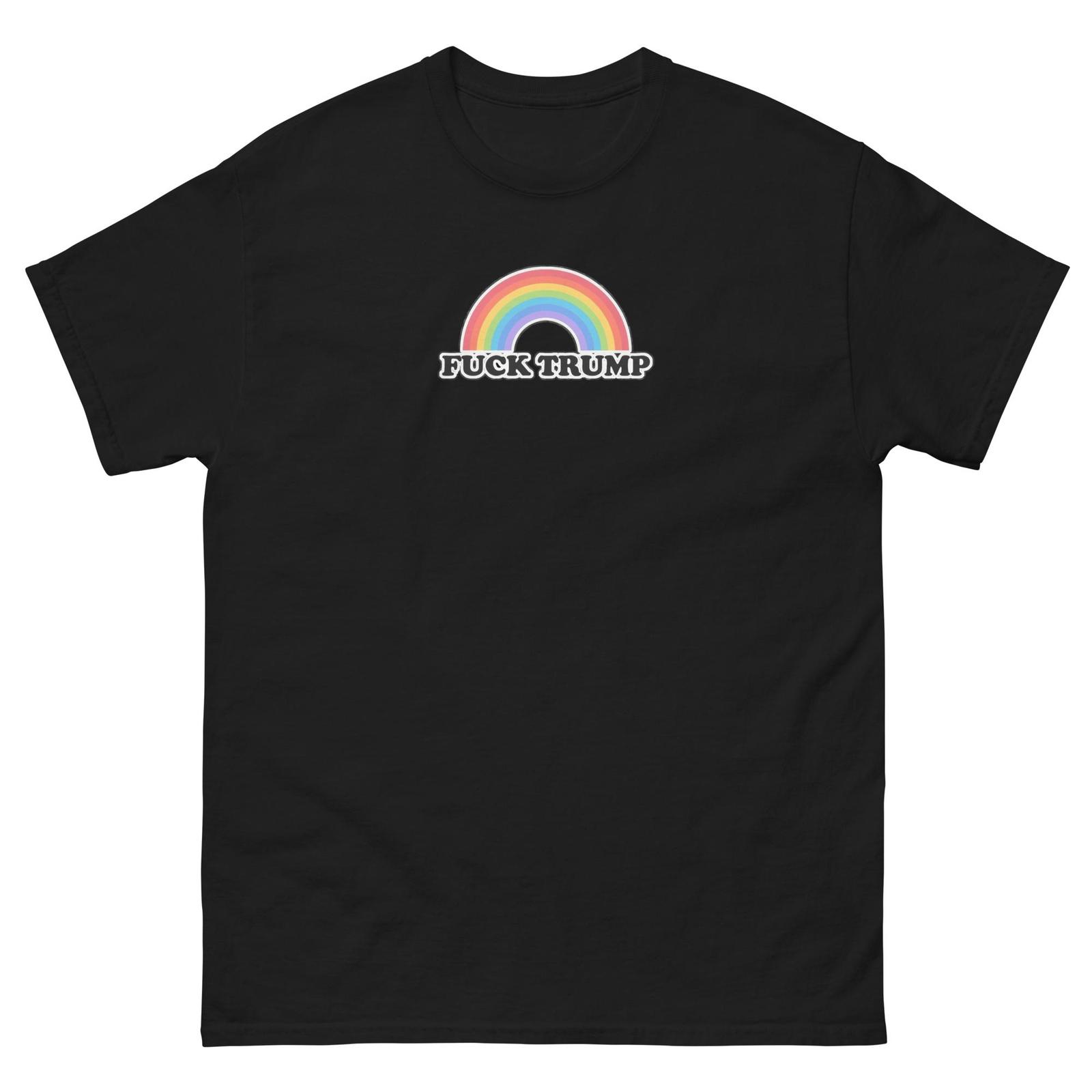 Anti Trump Rainbow Logo T-Shirt S разноцветный