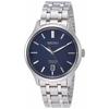 Men's Mechanical Watch, Navy Dial, Dual Curved Sapphire Crystal, See-Through Back, SARY141